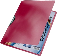 4176 Klemmmappe ColorClip Rainbow, A4, PP, rot